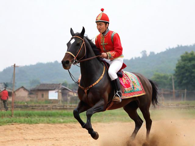 九游体育网站_ 乡村马术表演，传承传统技艺，农村马戏表演视频