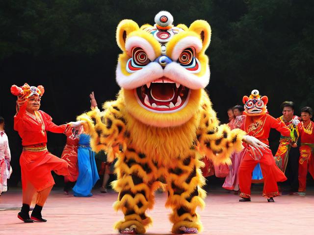 九游体育网站_ 传统民族舞狮表演赛，文化与运动的精彩碰撞